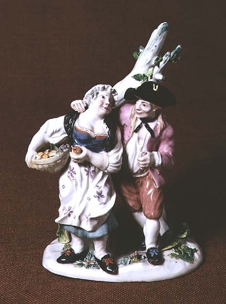 Grupa chłopska Hoechst, 1752 (porcelana) autorstwa Simon Feilner
