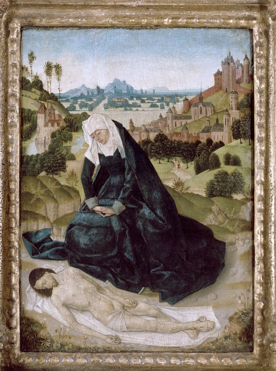 Pieta (tempera na panelu) autorstwa Simon Marmion