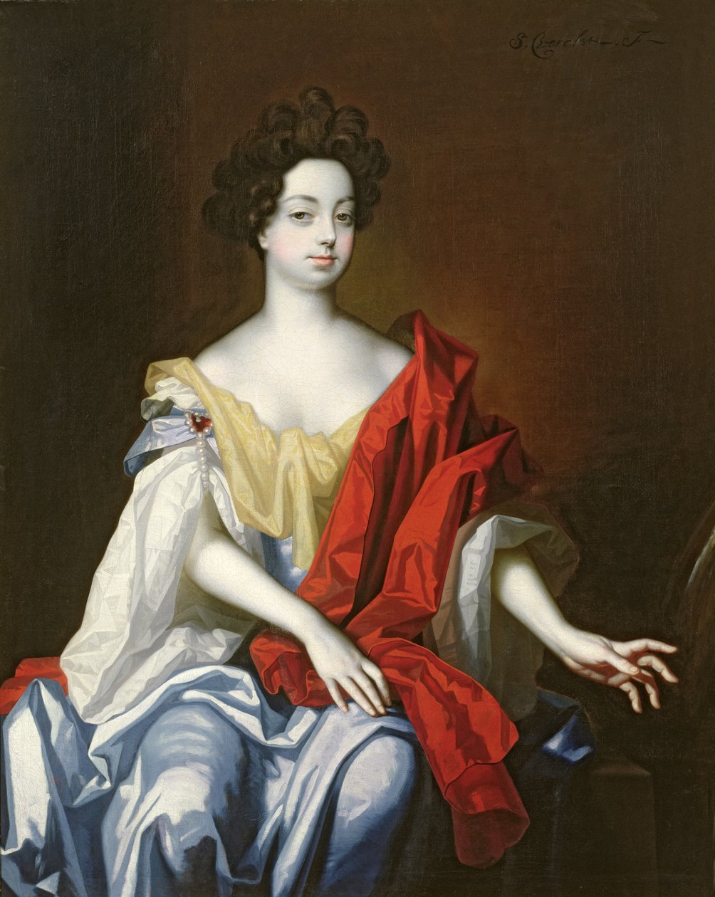 Nell Gwynne (1650-87) autorstwa Simon Peeterz Verelst