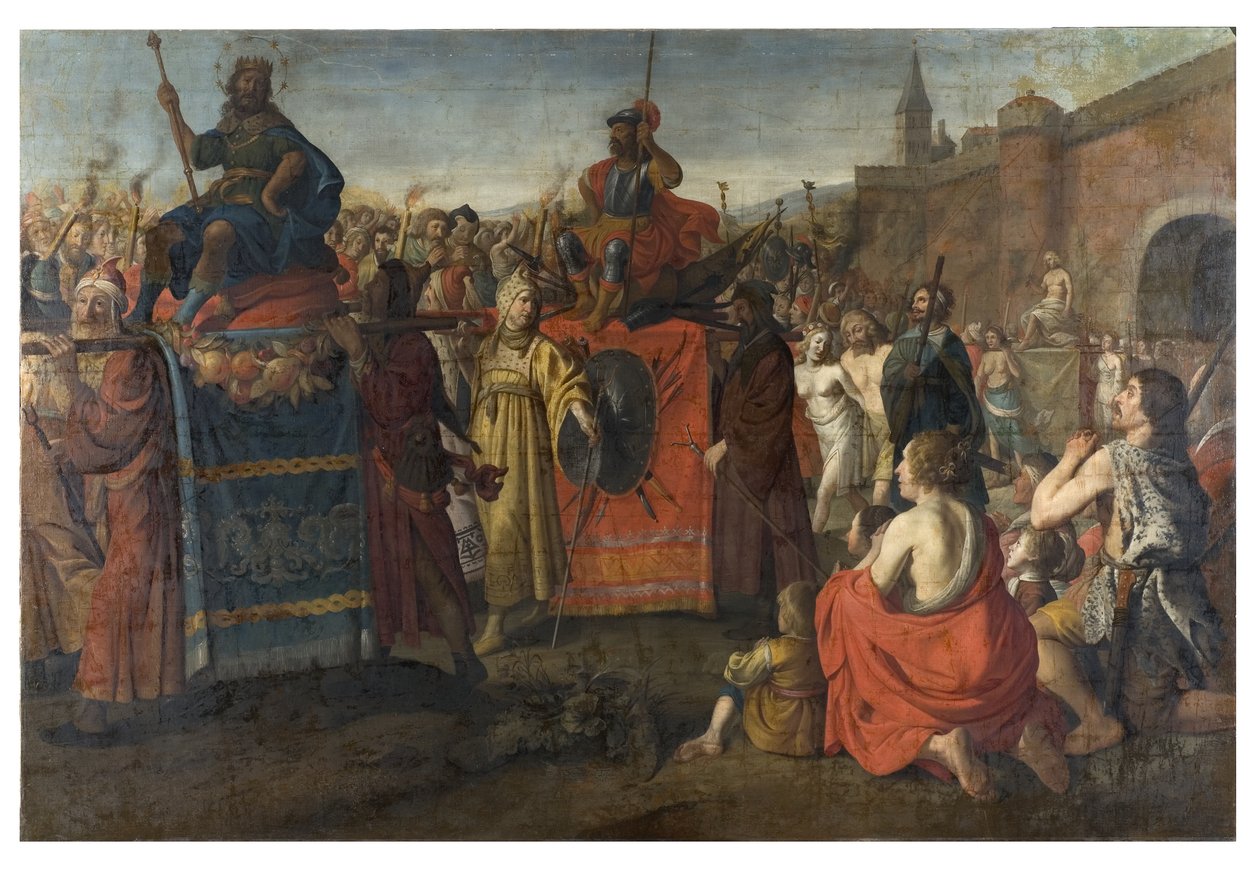 Rzymska parada triumfalna, 1641 autorstwa Simon Peter Tilemann