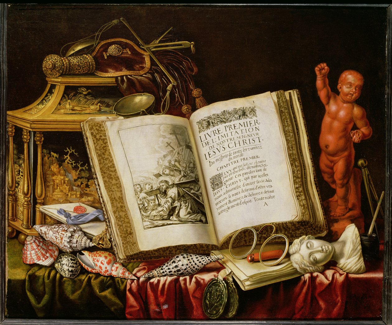 Martwa natura Vanitas autorstwa Simon Renard de Saint Andre