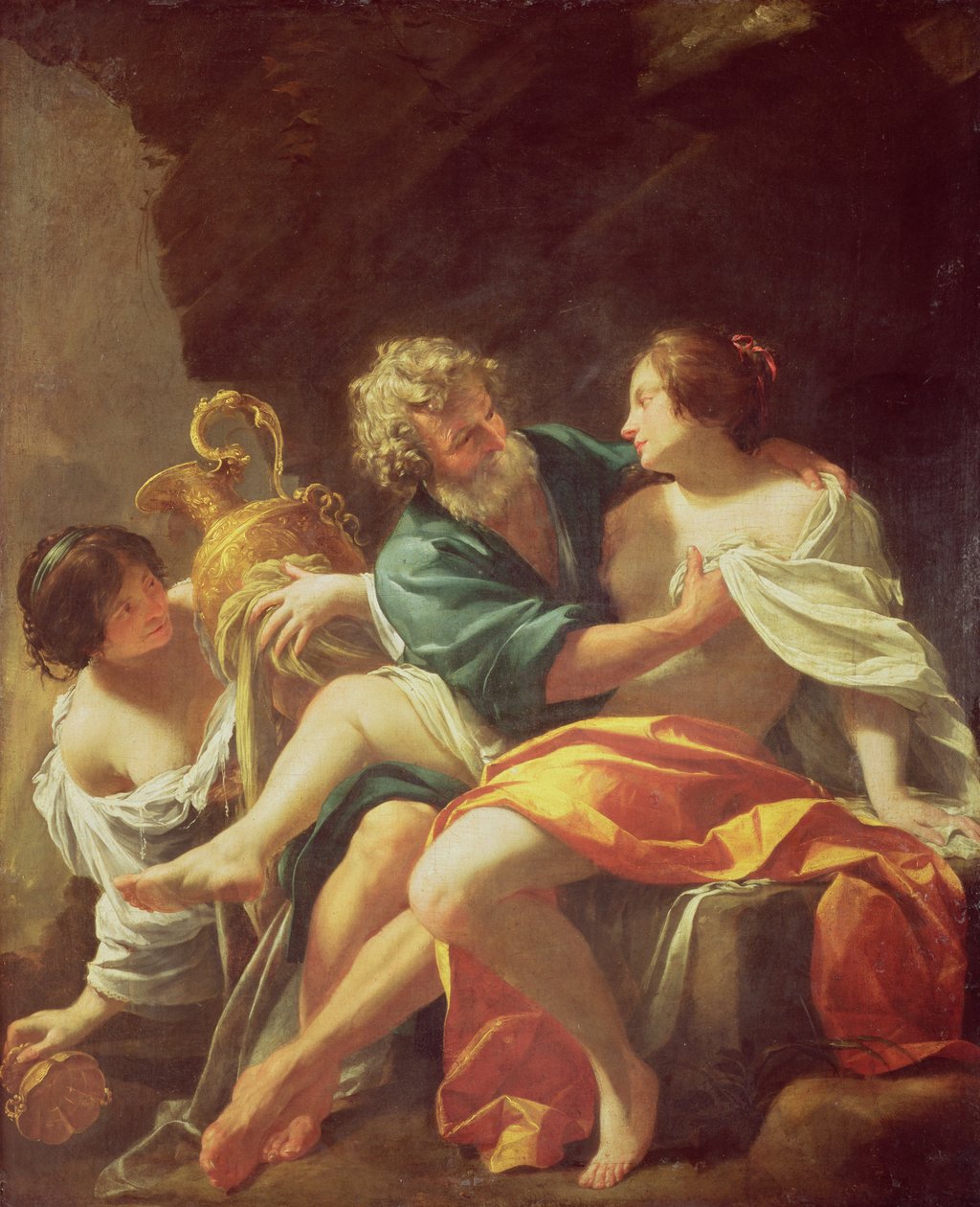 Lot i jego córki, c.1630 autorstwa Simon Vouet