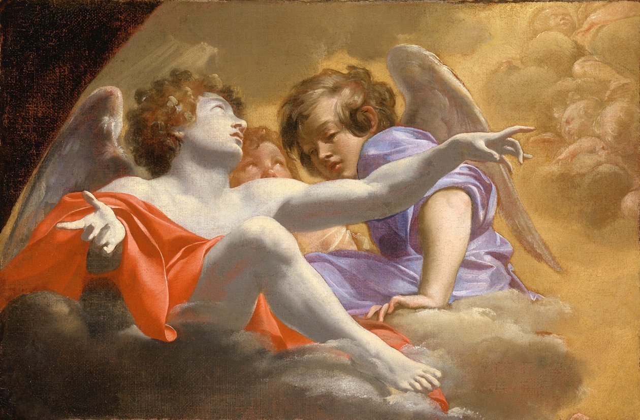 Model do ołtarza w Bazylice św. Piotra, 1625 autorstwa Simon Vouet