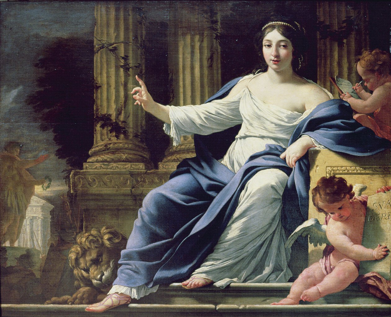 Polymnia, Muza Elokwencji autorstwa Simon Vouet