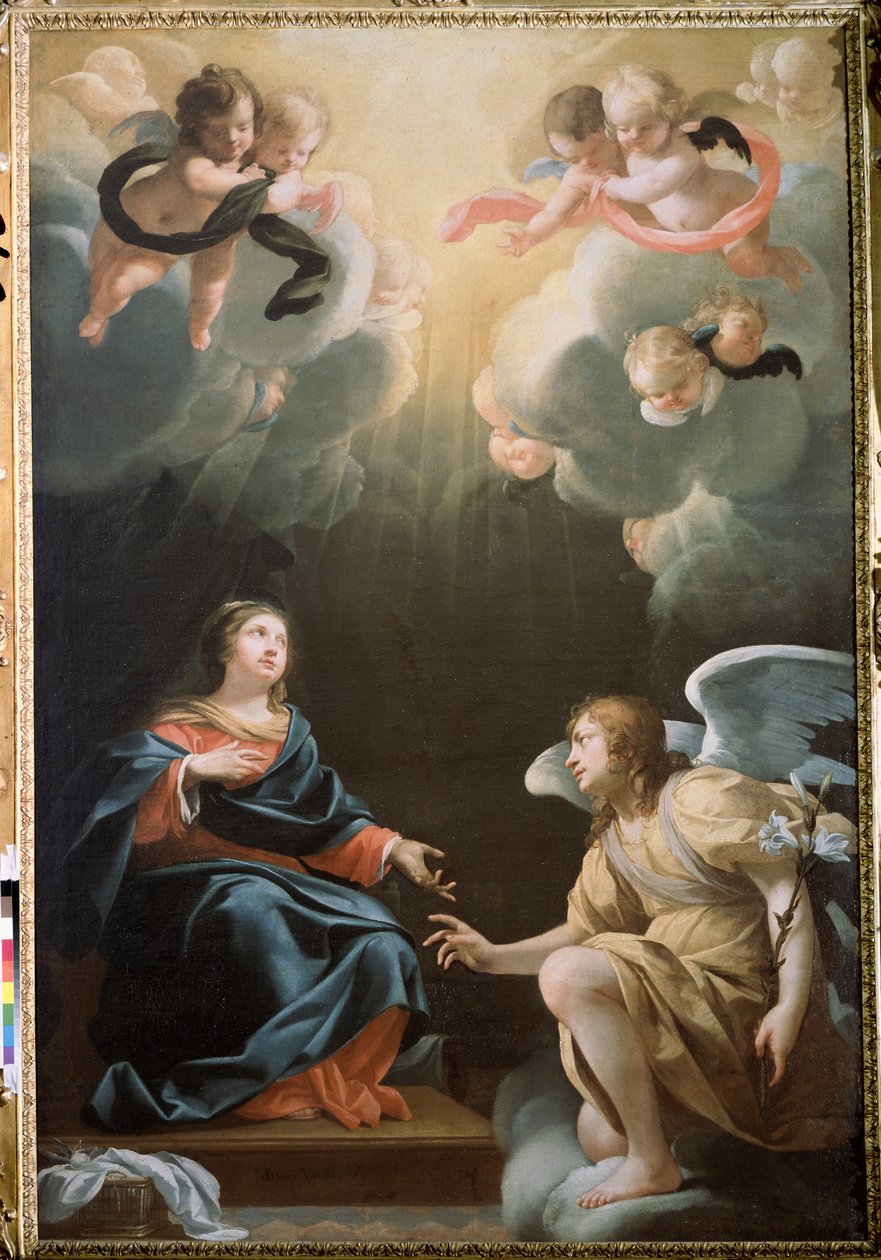 Zwiastowanie, 1632 autorstwa Simon Vouet