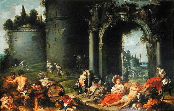 Dzieła miłosierdzia, ok. 1630-40 autorstwa Simon de Vos