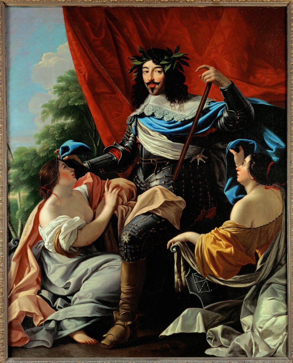 Ludwik XIII, król Francji i Nawarry ... (obraz na płótnie) autorstwa Simon (circle of) Vouet