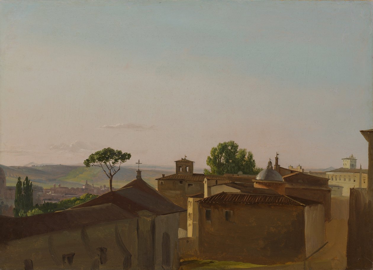 Widok na Kwirynale, Rzym, 1800. autorstwa Simon Alexandre Clément Denis
