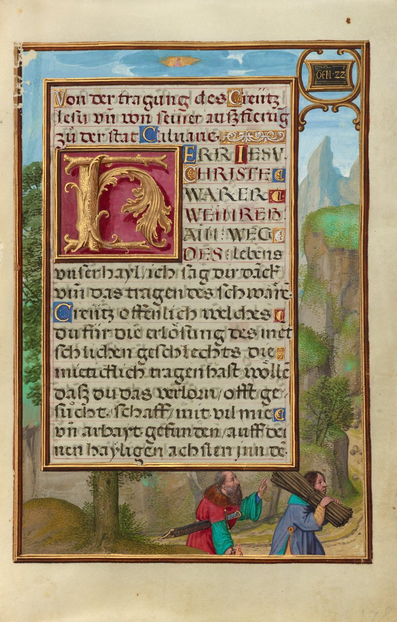 Rand mit Abraham und Isaak autorstwa Simon Bening