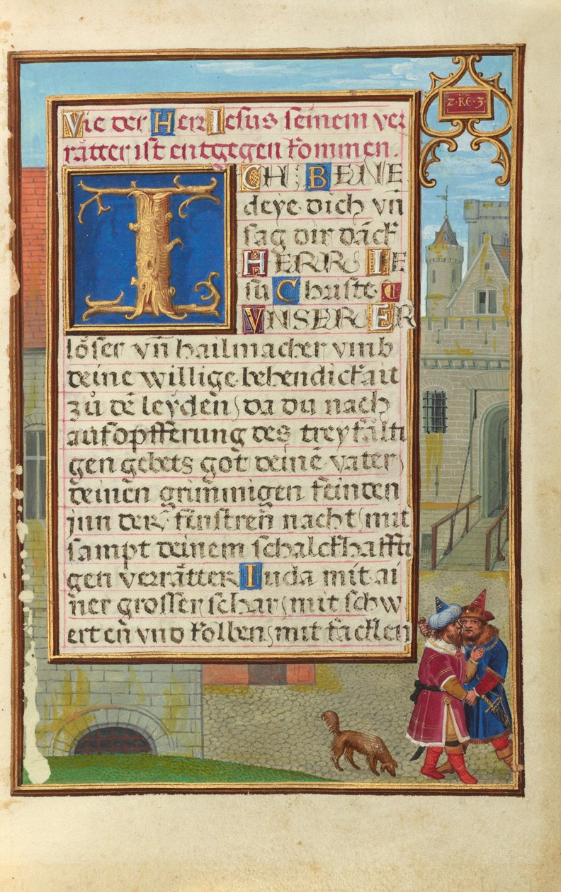 Rand mit Joab, der Abner ersticht autorstwa Simon Bening