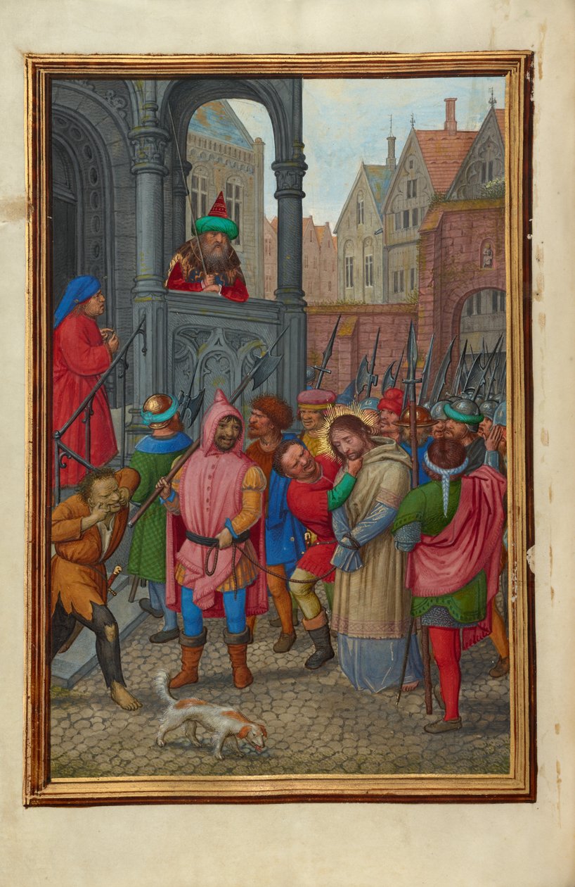 Chrystus prowadzony od Heroda do Piłata autorstwa Simon Bening