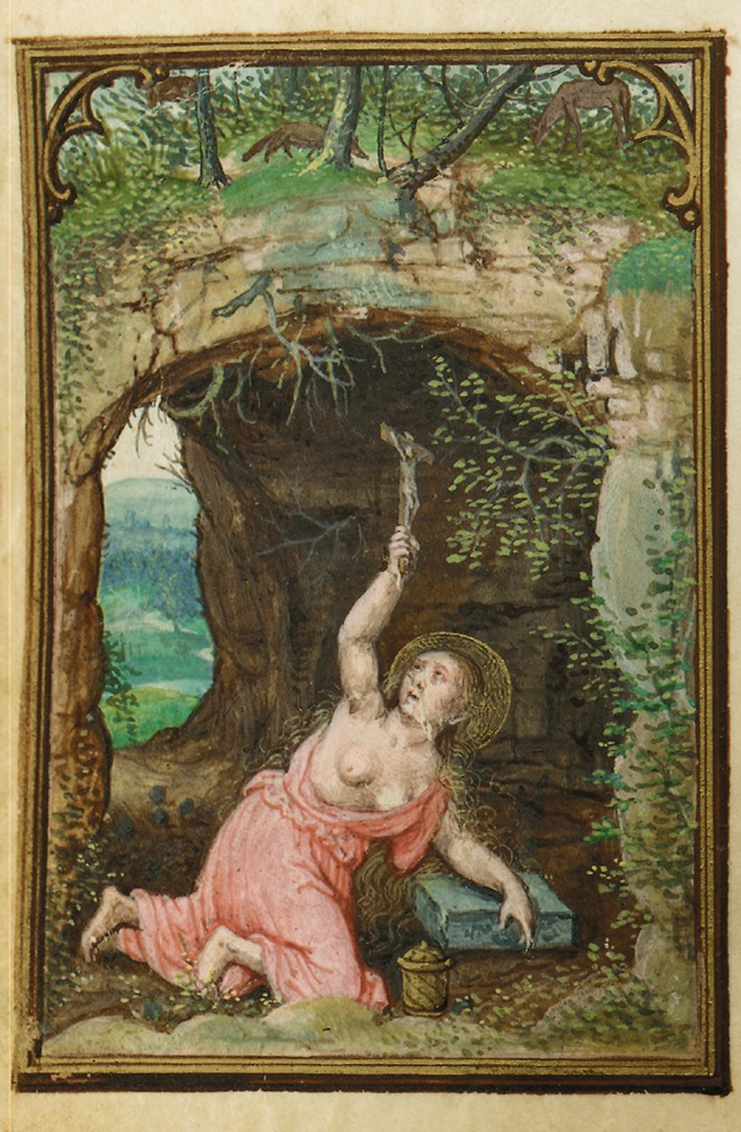 Folio z miniaturowej Księgi Godzin, korzystanie z Rzymu, Brugia, 1530-35 autorstwa Simon Bening