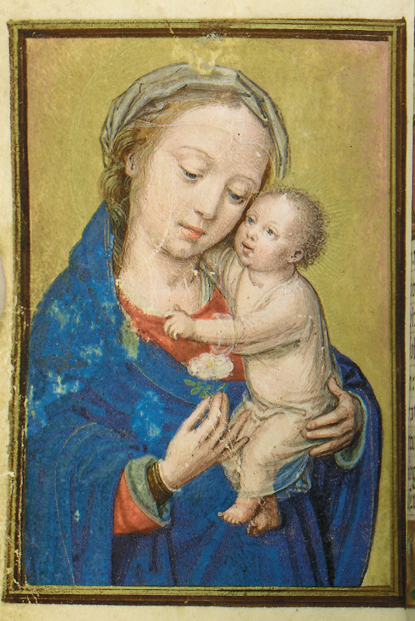 Folio z miniaturowej Księgi Godzin, korzystanie z Rzymu, Brugia, 1530-35 autorstwa Simon Bening