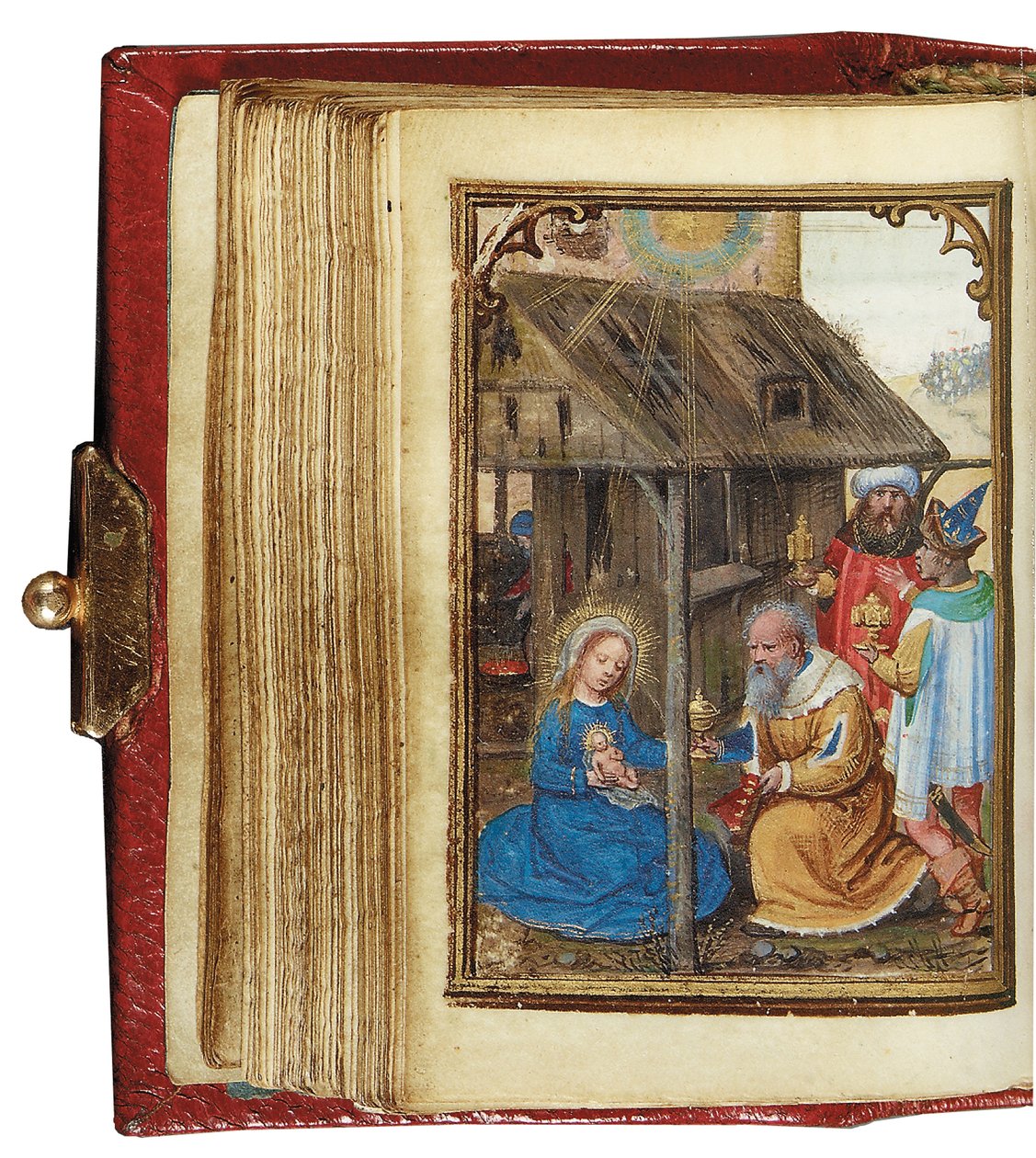 Folio z miniaturowej Księgi Godzin, korzystanie z Rzymu, Brugia, 1530-35 autorstwa Simon Bening