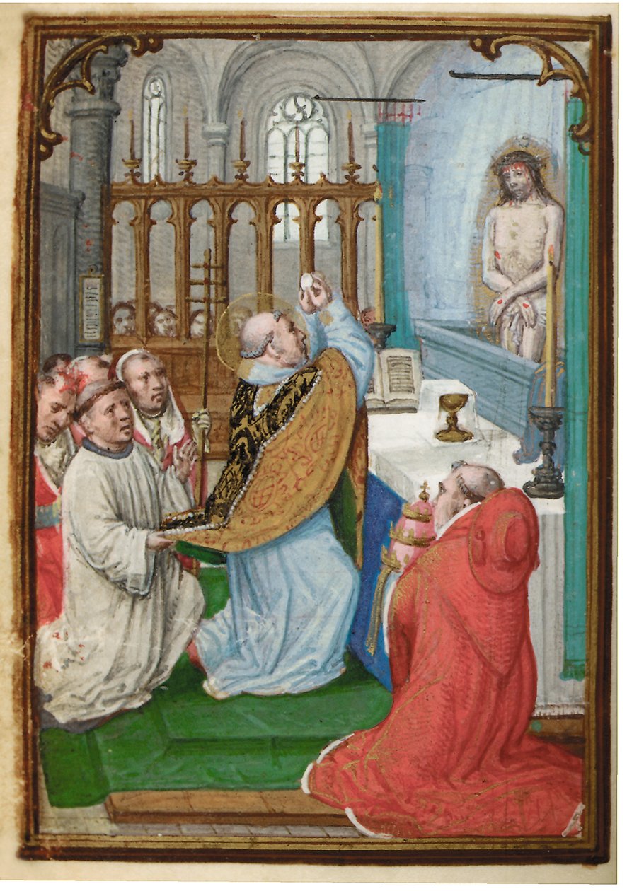 Folio z miniaturowej Księgi Godzin, korzystanie z Rzymu, Brugia, 1530-35 autorstwa Simon Bening