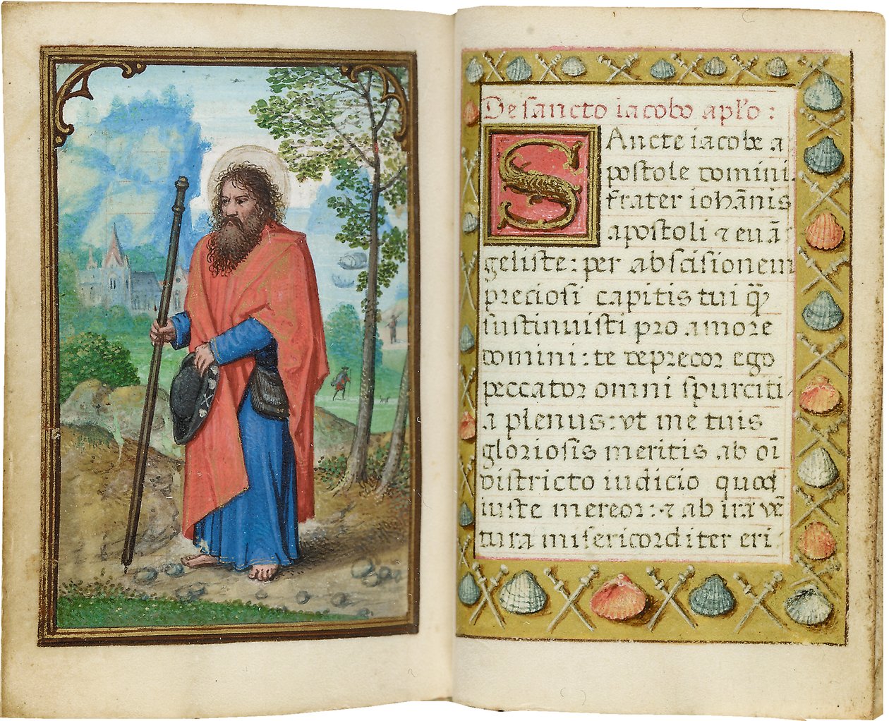 Folio z miniaturowej Księgi Godzin, korzystanie z Rzymu, Brugia, 1530-35 autorstwa Simon Bening