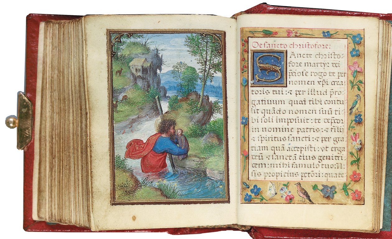 Folio z miniaturowej Księgi Godzin, korzystanie z Rzymu, Brugia, 1530-35 autorstwa Simon Bening