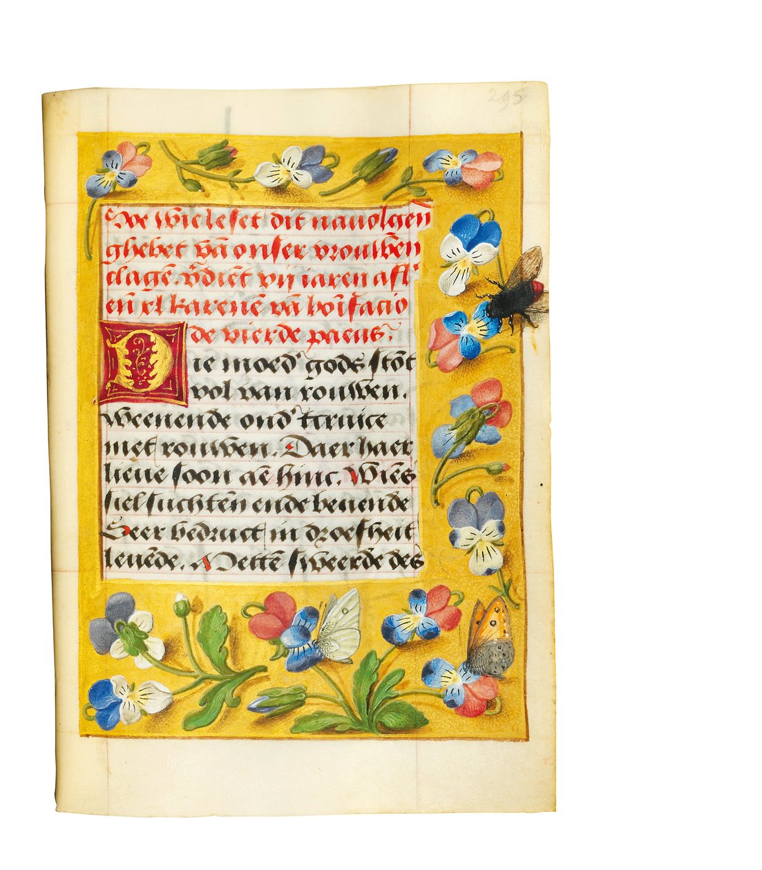 Strona z Modlitewnika Imhof, 1511 autorstwa Simon Bening
