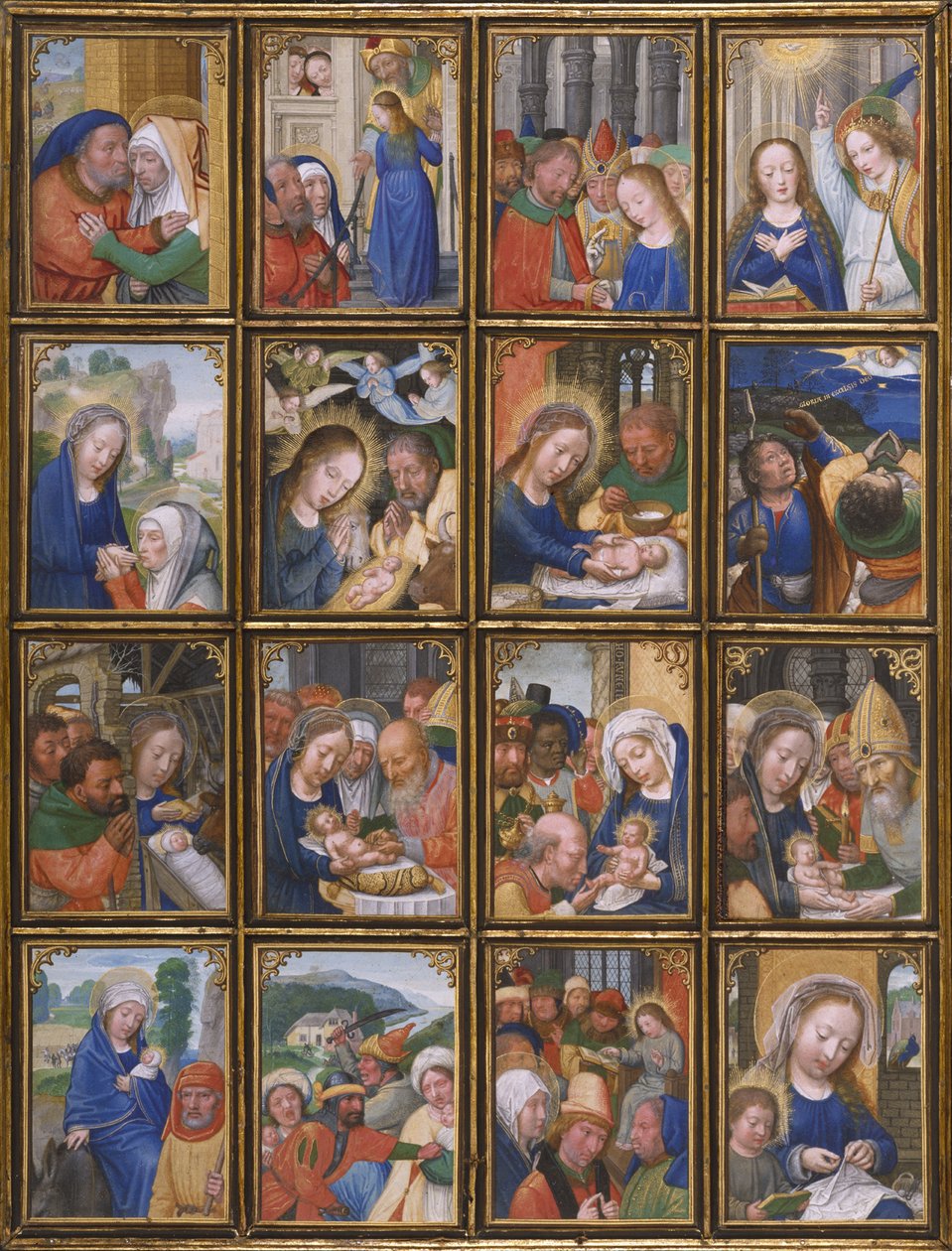 Tafel aus dem Stein-Quadriptychon autorstwa Simon Bening
