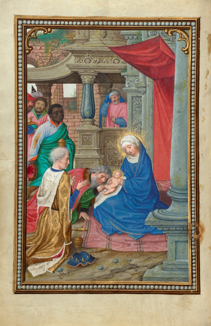 Die Anbetung der Heiligen Drei Könige autorstwa Simon Bening