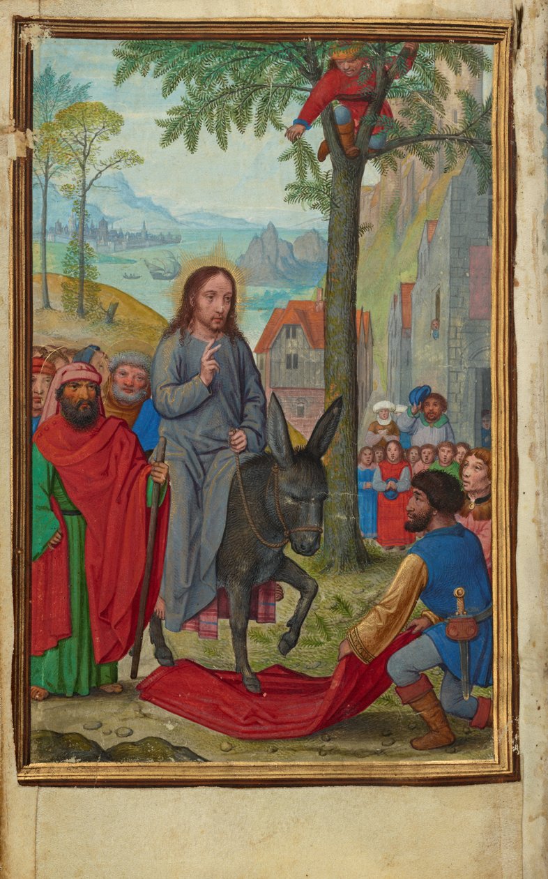 Der Einzug in Jerusalem autorstwa Simon Bening