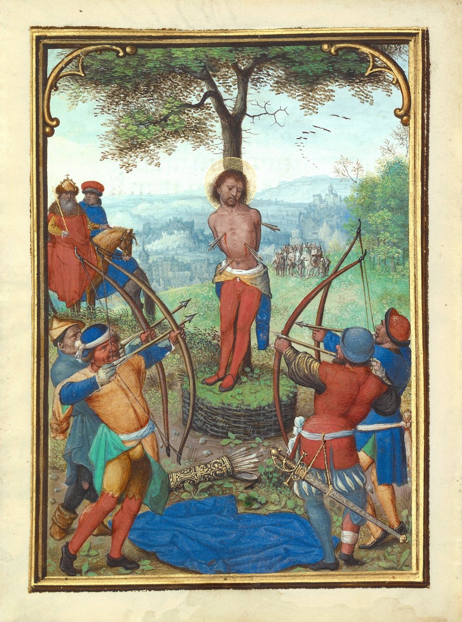Męczeństwo św. Sebastiana autorstwa Simon Bening