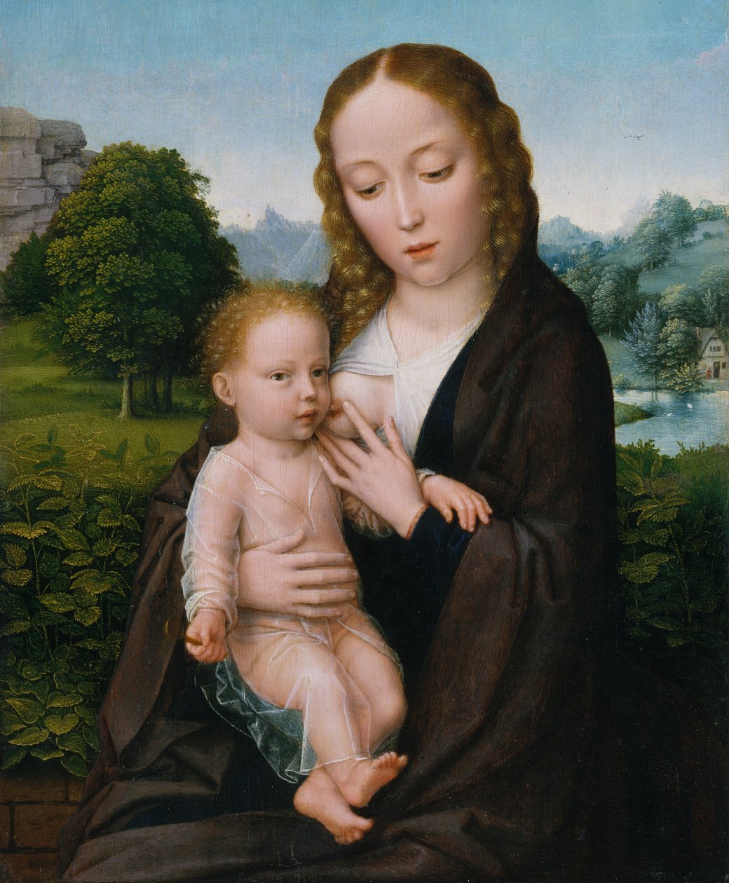 Dziewica z Dzieciątkiem, ca. 1520. autorstwa Simon Bening