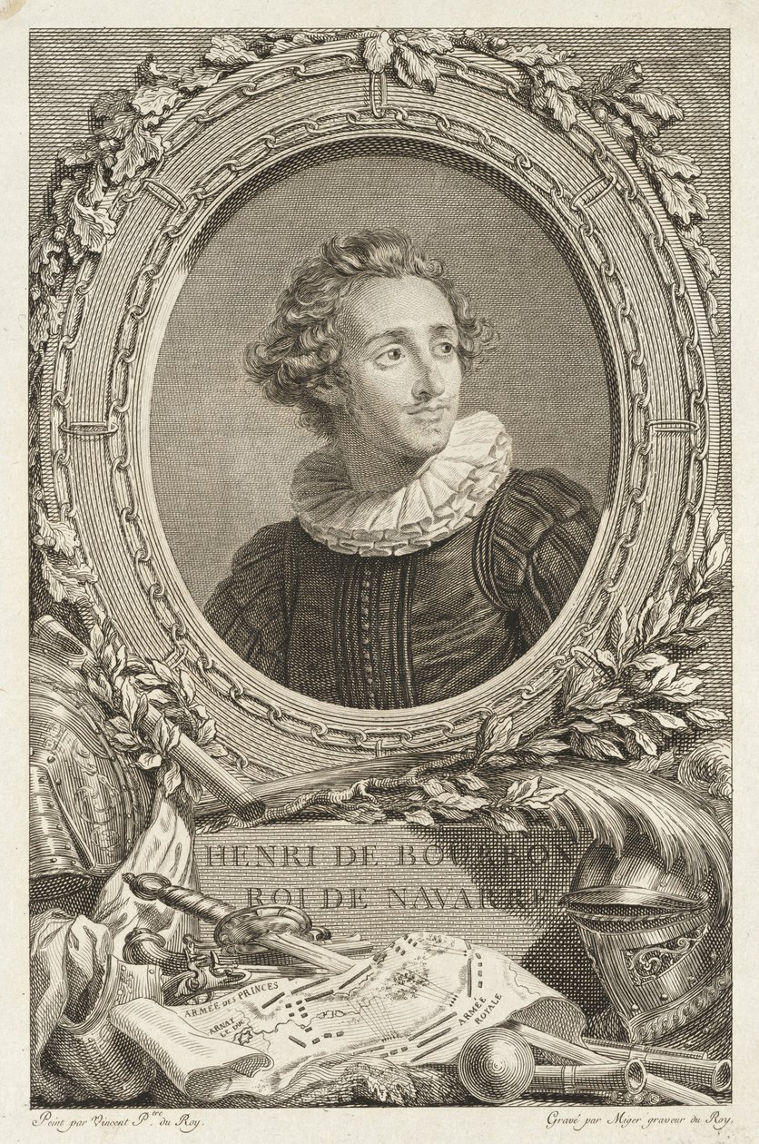 Henri de Bourbon, Royal de Navarre autorstwa Simon Charles Miger after François André Vincent