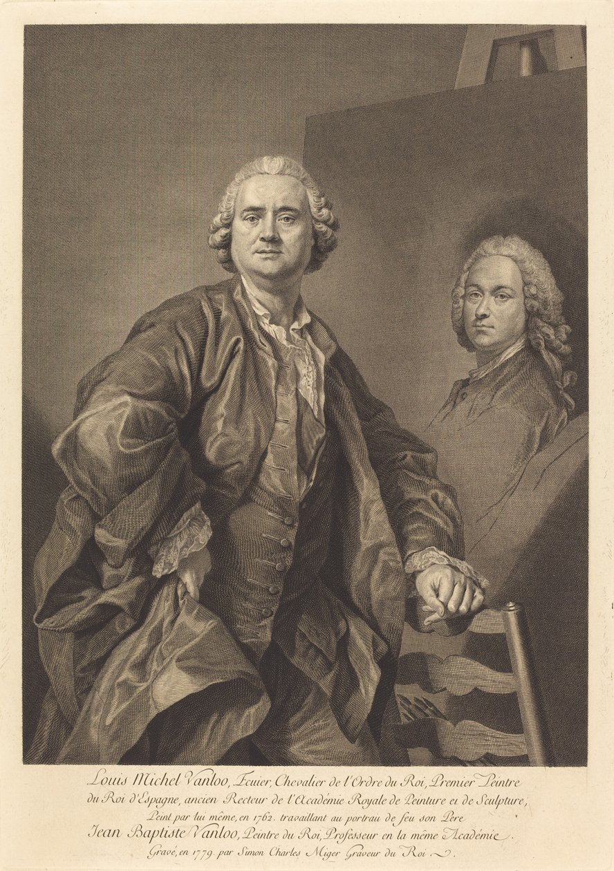 Louis Michel Vanloo autorstwa Simon Charles Miger after Louis Michel Van Loo
