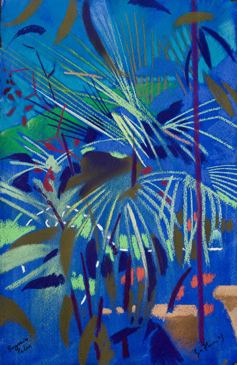Begonia Palm (pastel na papierze) autorstwa Simon Fletcher