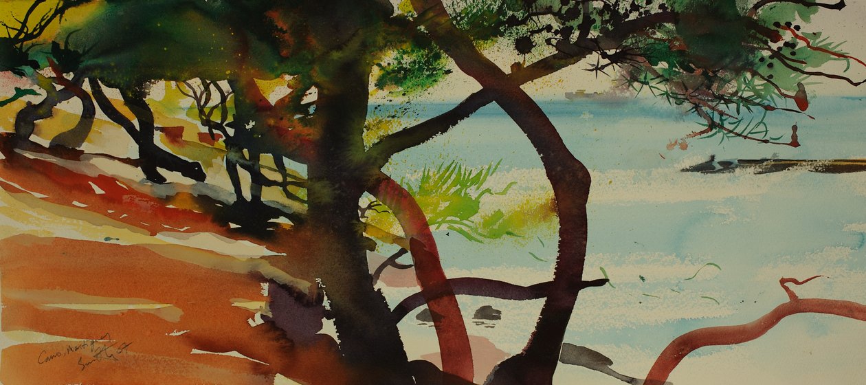 Caro, Martigues, 2007 (akwarela) autorstwa Simon Fletcher