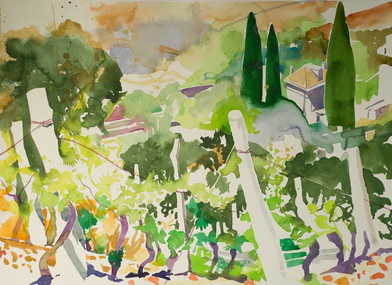 La Billiere (akwarela na papierze) autorstwa Simon Fletcher