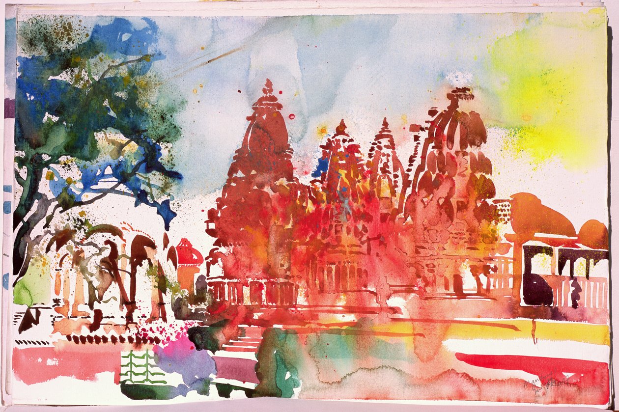 Mandore I, 2007 (akwarela na papierze) autorstwa Simon Fletcher