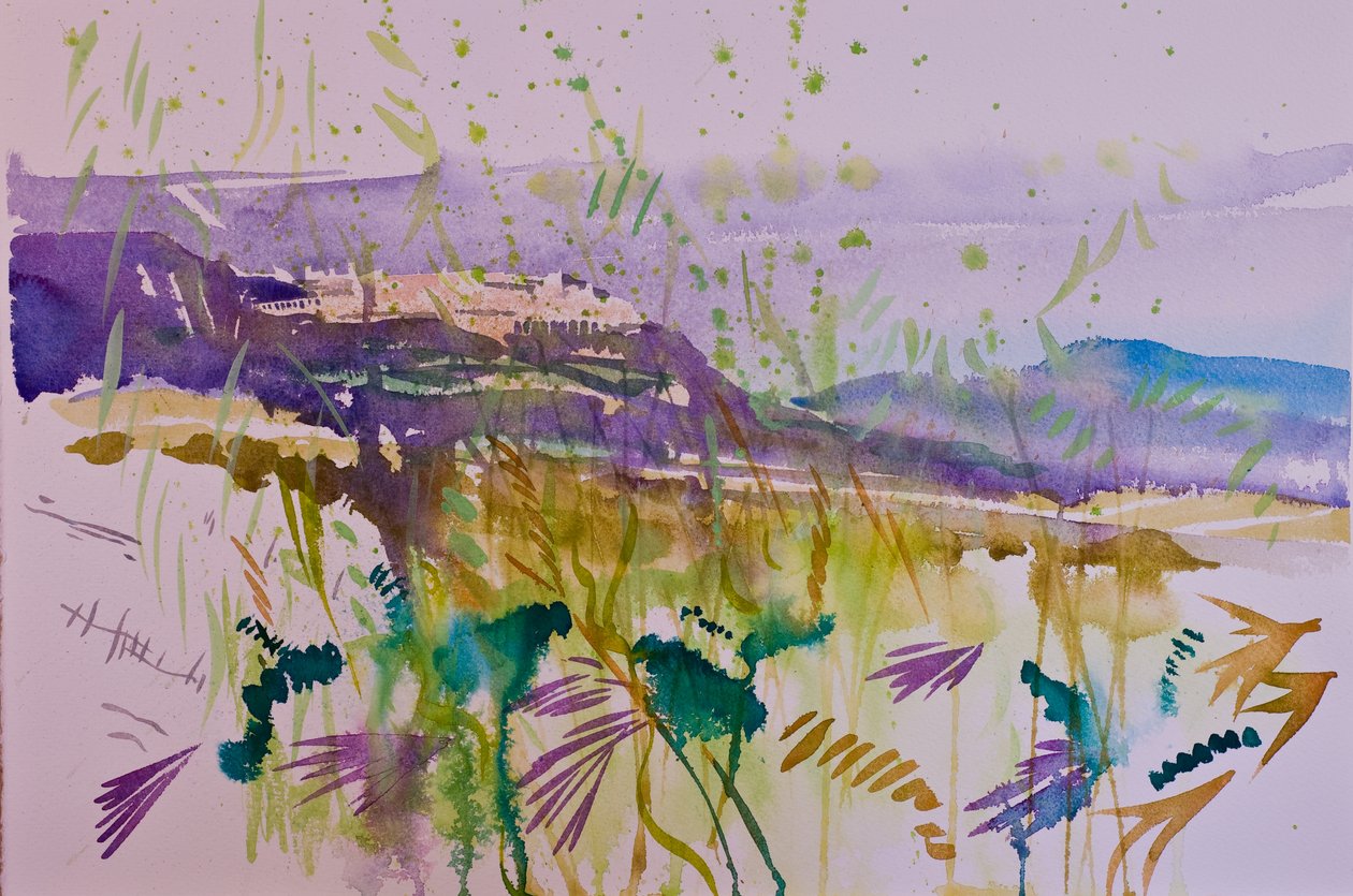 Montalcino (akwarela na papierze) autorstwa Simon Fletcher