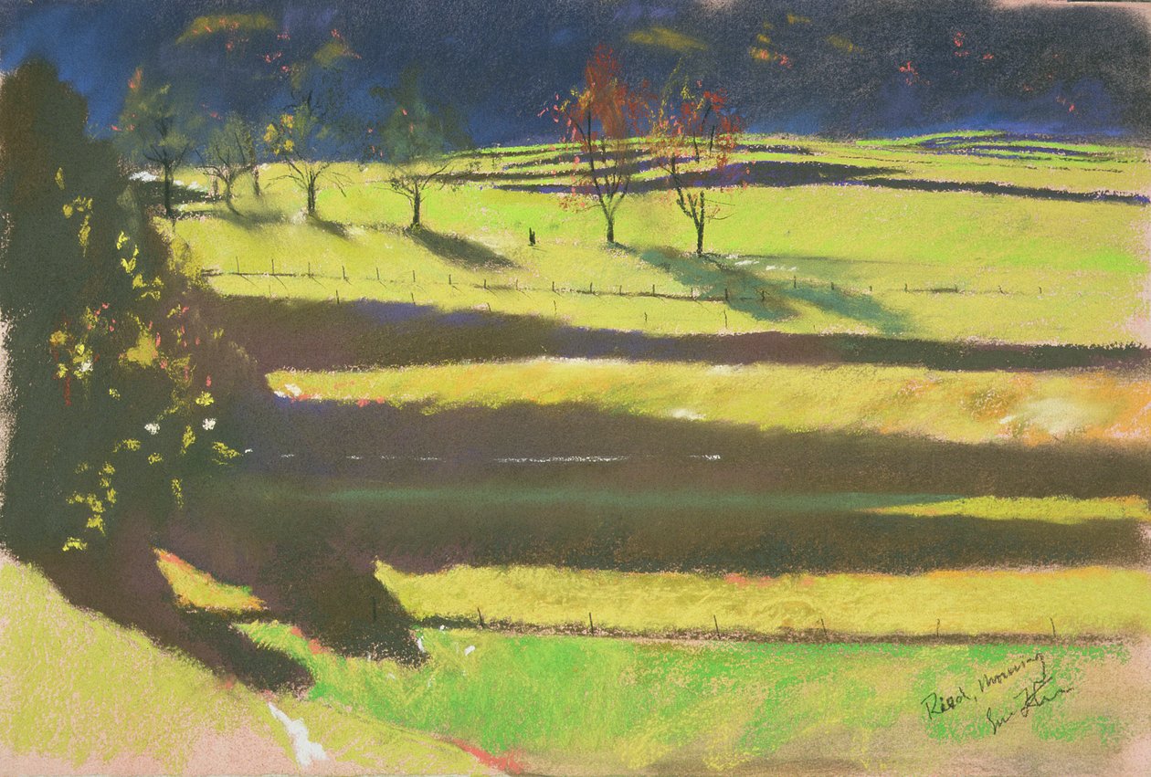 Poranek na bagnach (pastel na papierze) autorstwa Simon Fletcher