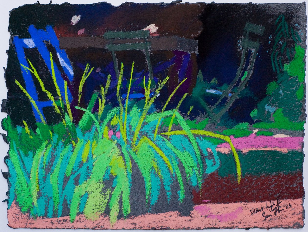 Życie roślin (pastel na papierze) autorstwa Simon Fletcher