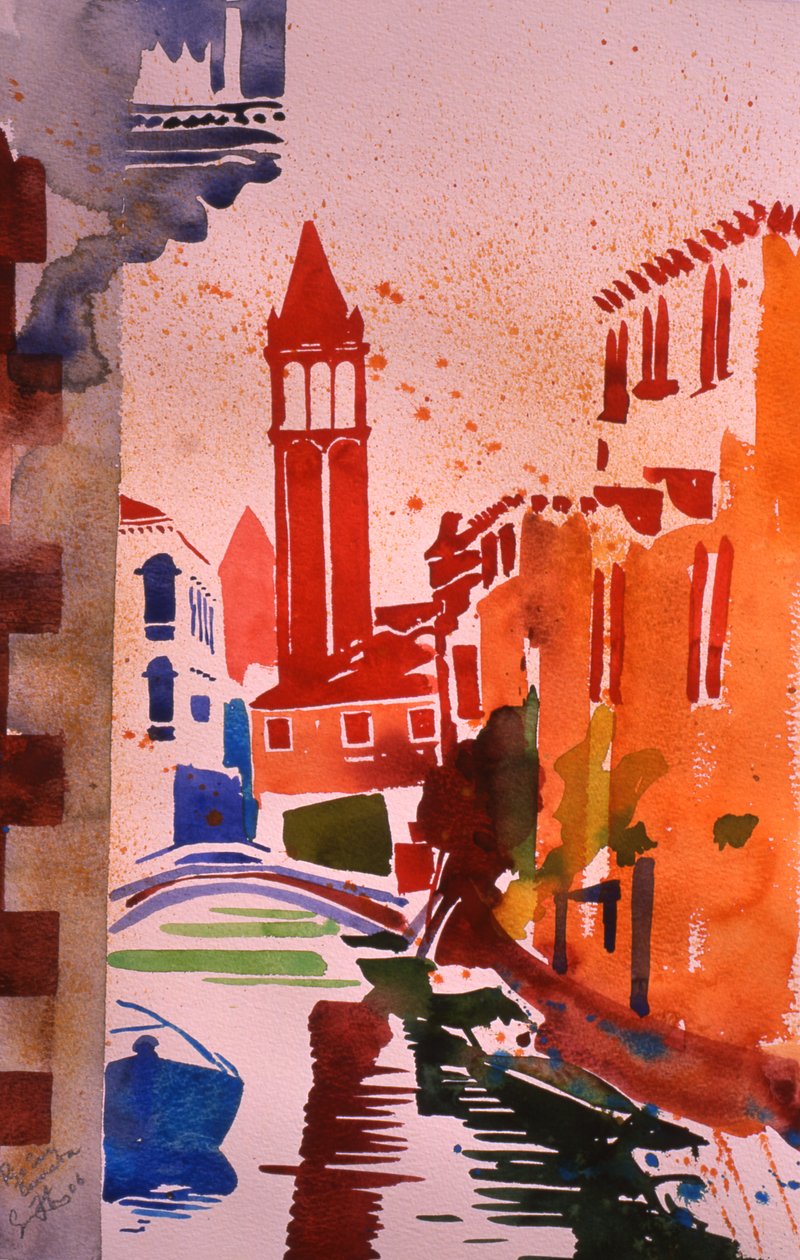 Rio San Barnaba, 2006 (akwarela na papierze) autorstwa Simon Fletcher