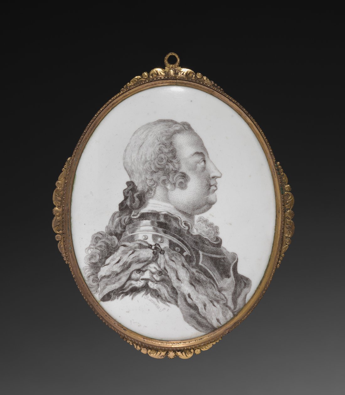 Owalna tablica, książę Cumberland, c. 1755. autorstwa Simon Francois Ravenet