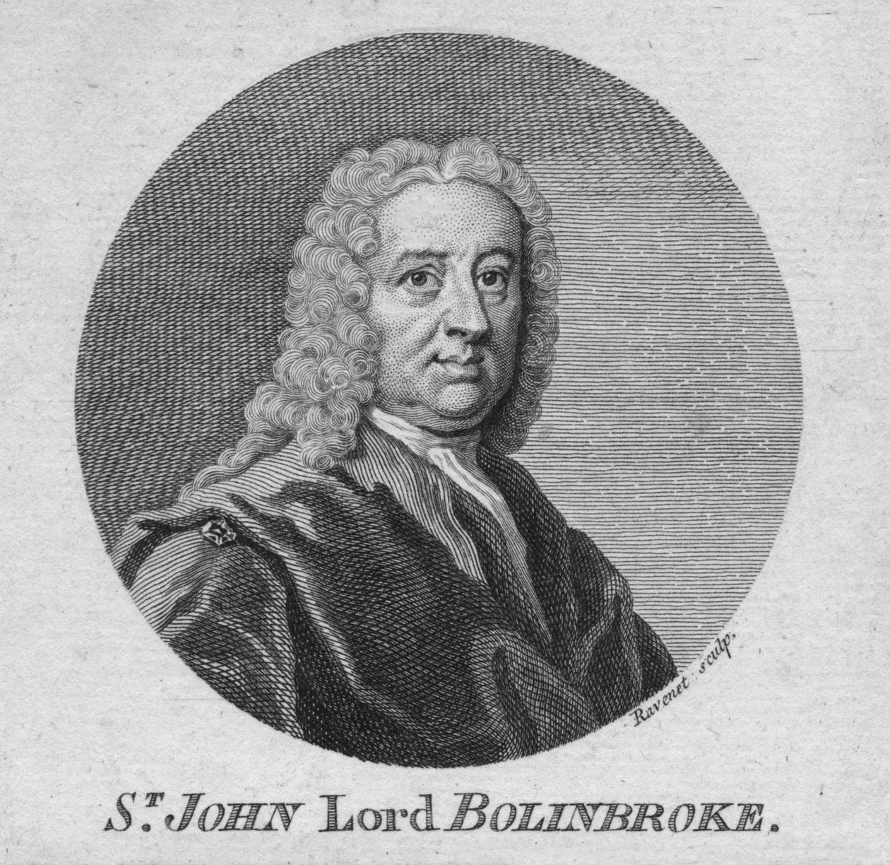 Św. Jan Lord Bolinbroke, ok. 1750 r. autorstwa Simon Francois Ravenet