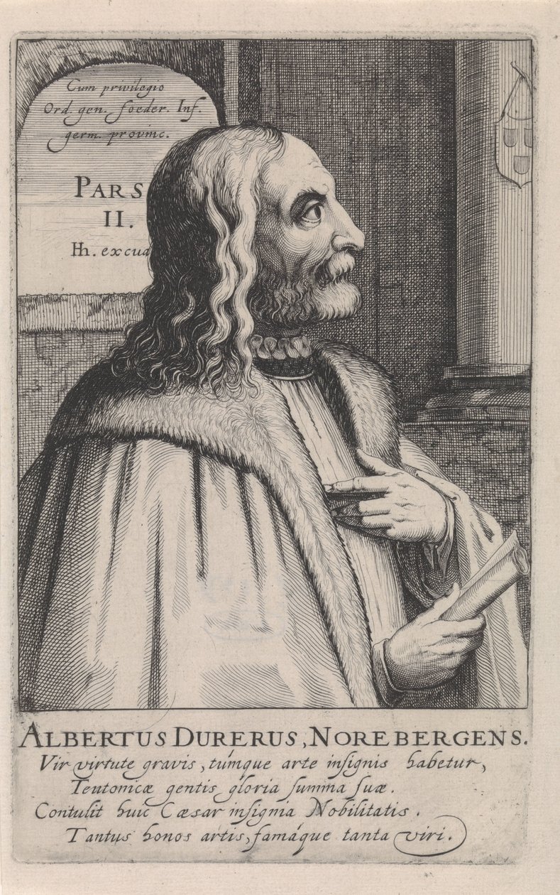 Portret Albrechta Dürera autorstwa Simon Frisius