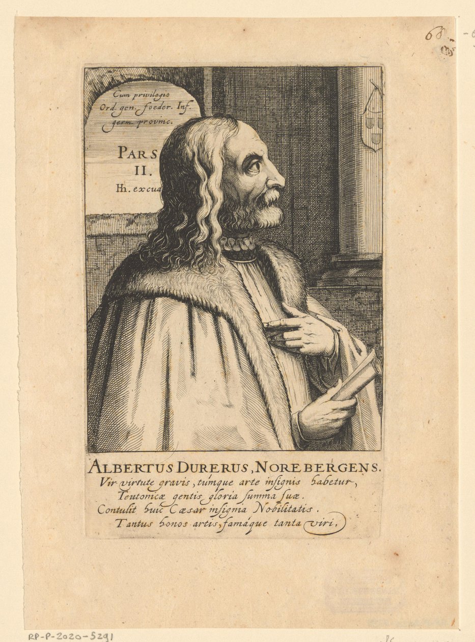 Portret Albrechta Dürera autorstwa Simon Frisius