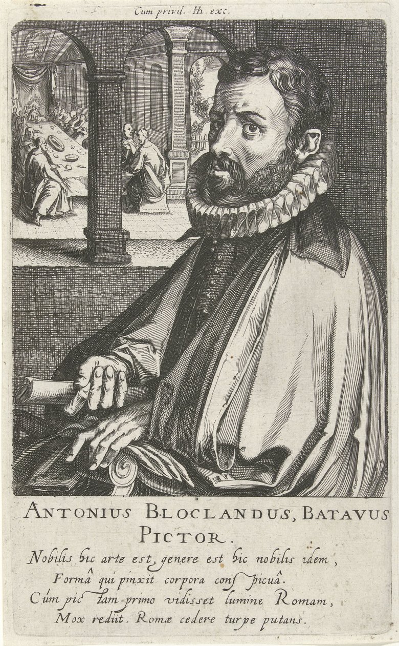 Portret Anthoniego Blocklandta autorstwa Simon Frisius
