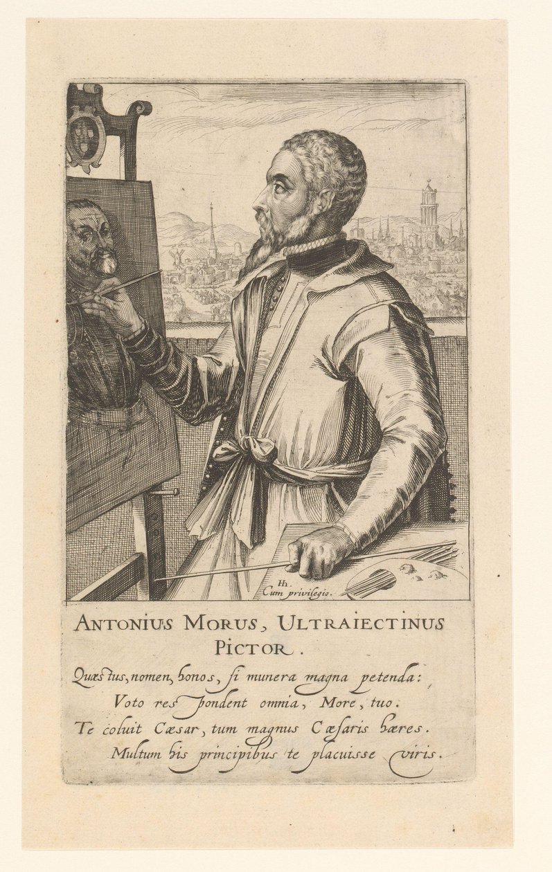 Portret Anthonio Moro autorstwa Simon Frisius