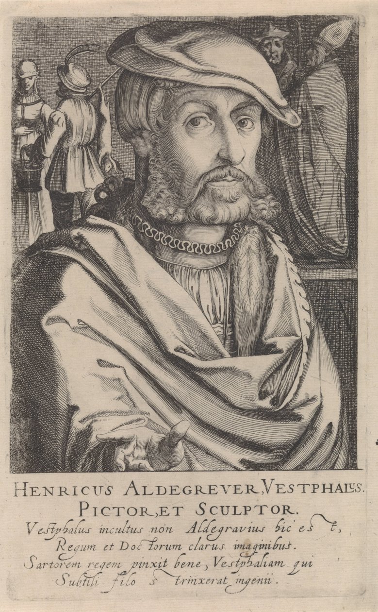 Portret Heinricha Aldegrevera autorstwa Simon Frisius