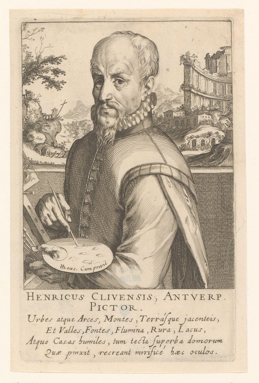 Portret Hendricka van Cleefa autorstwa Simon Frisius