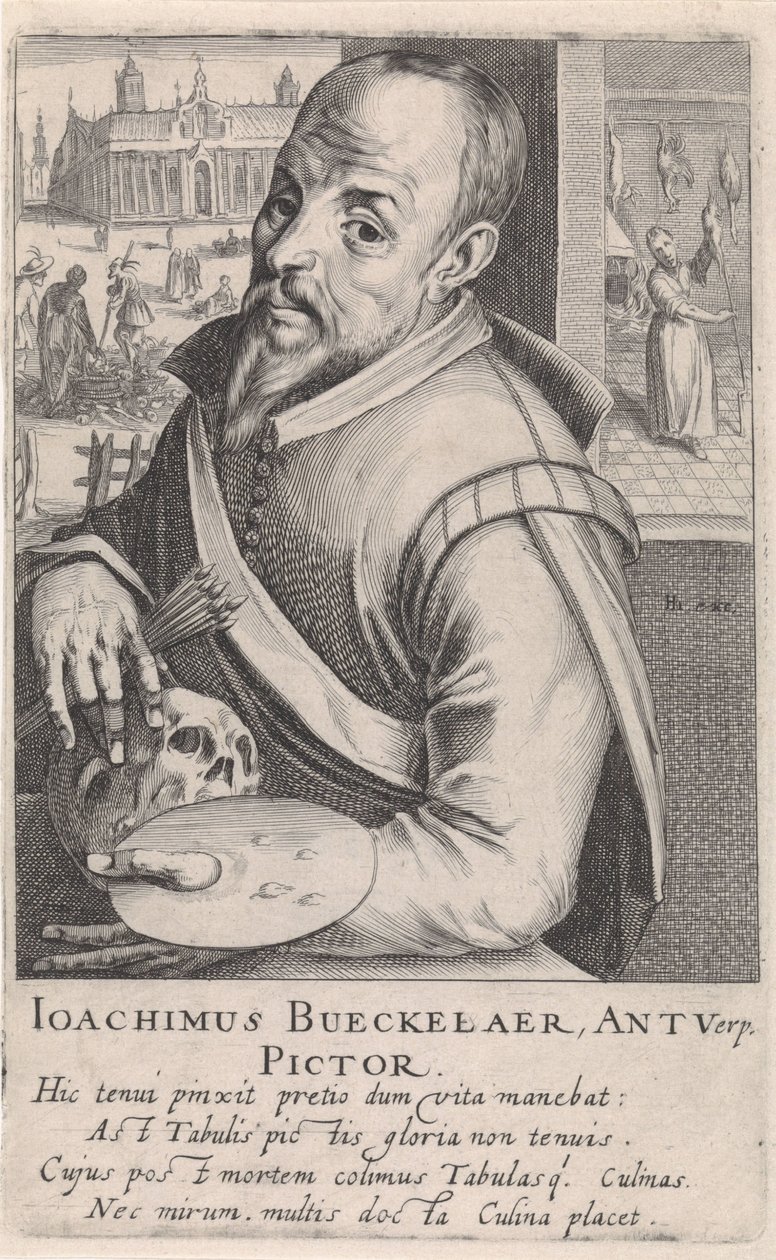 Portret Joachima Beuckelaera autorstwa Simon Frisius