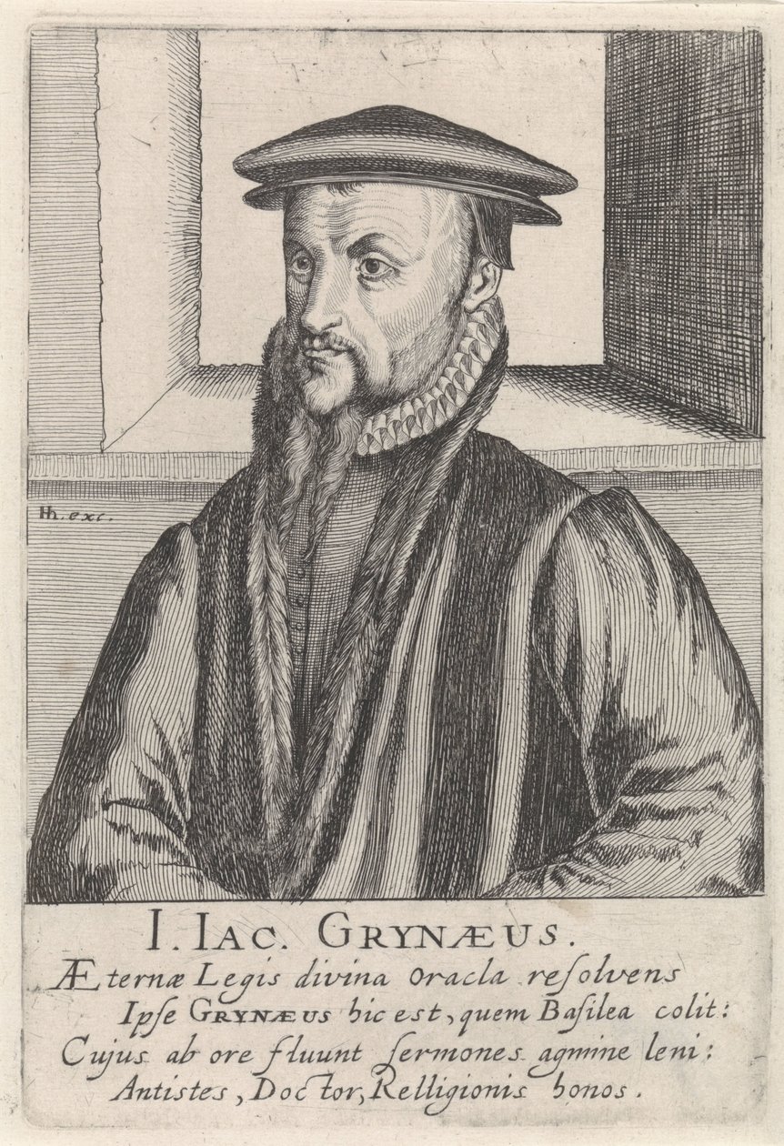 Portret Johanna-Jacoba Grynaeusa autorstwa Simon Frisius