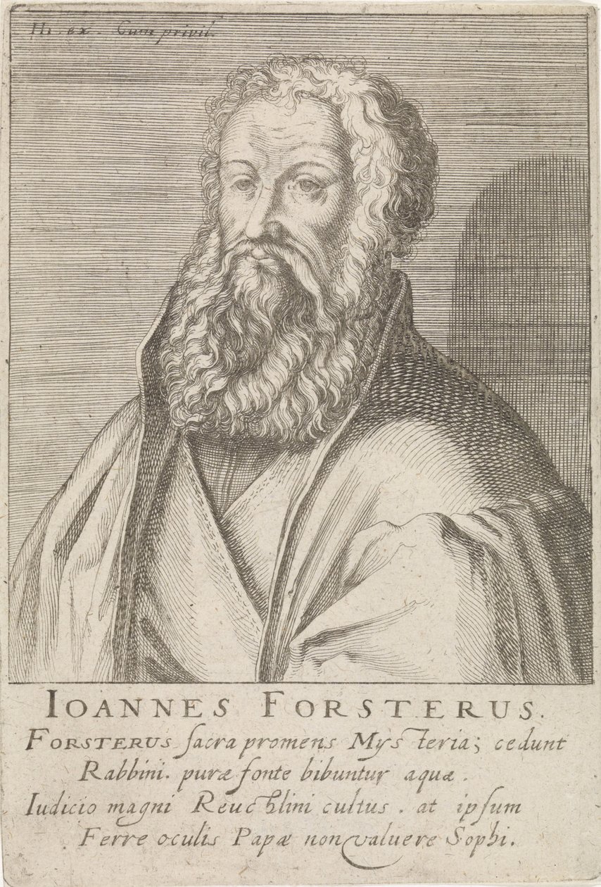 Portret Johanna Forstera autorstwa Simon Frisius