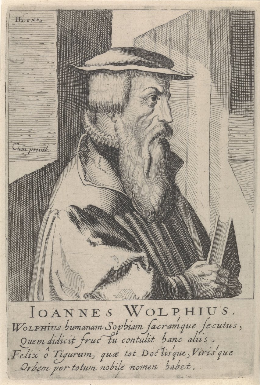 Portret Johanna Wolfa autorstwa Simon Frisius