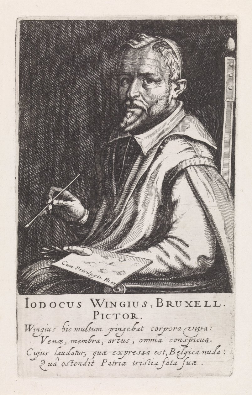 Portret Joosa Winghego autorstwa Simon Frisius